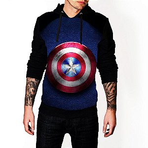 captain america moletom com capuz mens