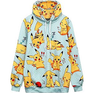 Blusa,Moletom,Estampa,Full Pint , Pokemon , Pikachu - Use Bugado Store Moda  Estampada