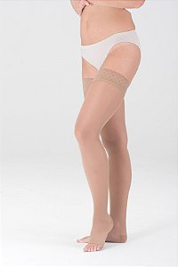 Sheer Soft Meia Coxa 20-30 mmHg Preta