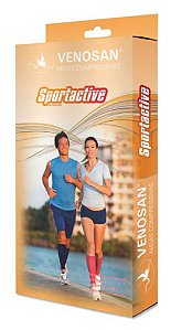 Meias Venosan SportActive Suporte Panturrilha 20-30mmHg Branca