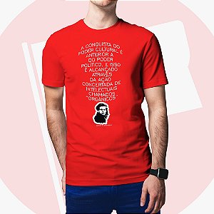 Camiseta Gramsci Intelectuais Orgânicos