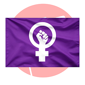Bandeira Feminista – Dupla face e alta qualidade