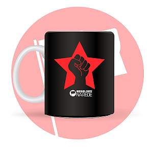 Caneca Estampada – Punho Vermelho da Resistência