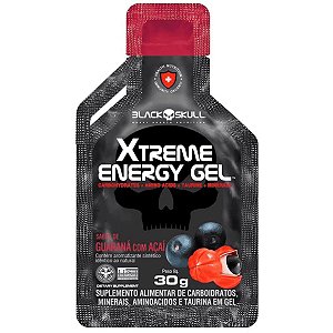 Xtreme Energy Gel Guaraná com Açaí 30g - Black Skull