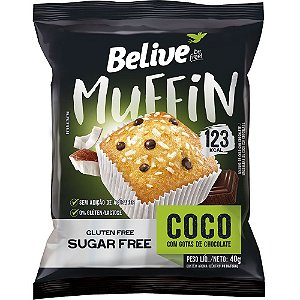 Muffin Coco com Chocolate Zero - BeLive 40g