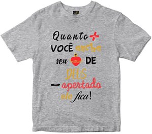 Camiseta Encher o Coração de Deus Rainha do Brasil