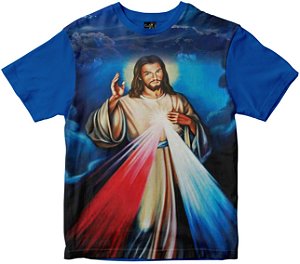 Camiseta Jesus Misericordioso Rainha do Brasil