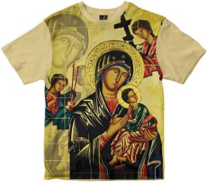 Camiseta Nossa Senhora do Perpétuo Socorro Rainha do Brasil