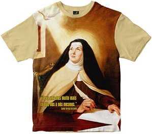 Camiseta Santa Teresa D'ávila Rainha do Brasil