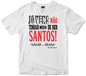 Camiseta Jovens Santos branca Rainha do Brasil
