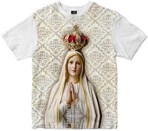 Camiseta Nossa Senhora Senhora de Fatima Rainha do Brasil