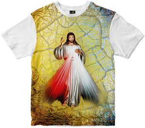 Camiseta Jesus Misericordioso Rainha do Brasil