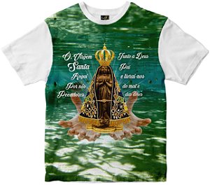 Camiseta Nossa Senhora Aparecida Rainha do Brasil