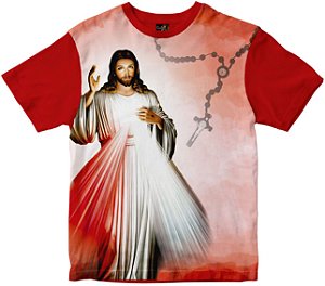 Camiseta jesus Misericordioso Rainha do Brasil