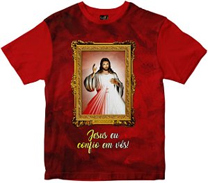 Camiseta jesus Misericordioso Rainha do Brasil