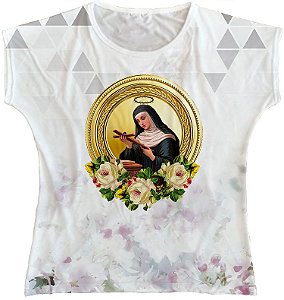 Blusa Feminina bata Santa Rita Rainha do Brasil