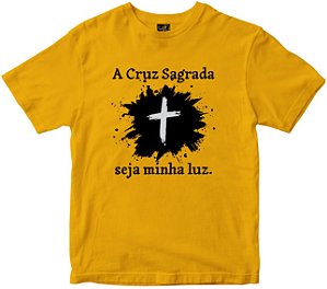 Camiseta A Cruz Sagrada Rainha do Brasil - Rainha do Brasil Camisetas  Religiosas