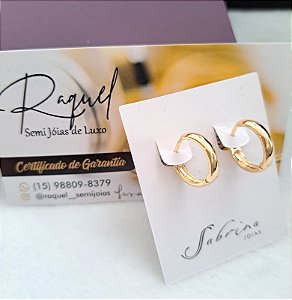 Brinco folheado a ouro 18k Argola