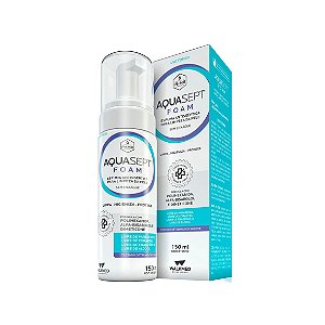 AQUASEPT FOAM, Espuma Antisséptica 150ml, com Polihexanida PHMB da Walkmed - Unidade