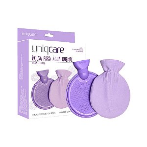 Bolsa para Água Quente com Capa Formato Circula de 800ml da Uniqcare - Unidade