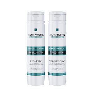 Kit Shampoo 300ml + Condicionador 300ml Curl Control Linha Cachos American Desire