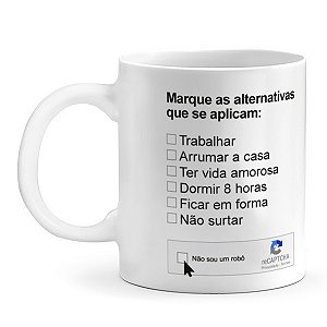 Caneca Personalizada Não Sou um Robô