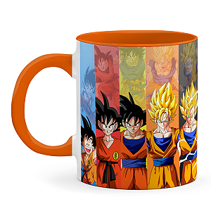 Caneca Dragon Ball Evolução Saiyajin