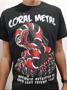 CAMISA TRADICIONAL CORAL METAL | Música Extrema para uma Paixão Extrema