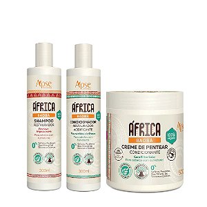 Kit Africa Baoba Shampoo Condicionador e Creme de Pentear Apse