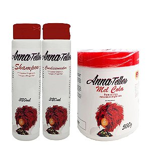 Kit Shampoo e condicionador Mel Cola 500ml Anna Telles