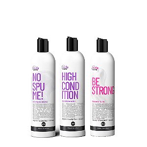 Kit Shampoo No Spume e Condicionador High Condition e Be Strong Curly Care