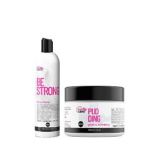 Kit Be Strong e Pudding Curly Care