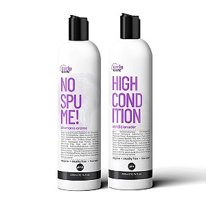 Kit Shampoo No Spume e Condicionador High Condition Curly Care