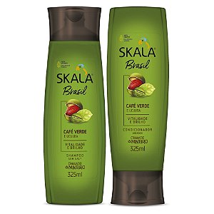 Skala Brasil (Shampoo e condicionador) - Café Verde