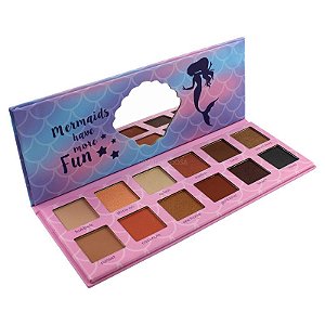 Paleta de Sombras Mermaids Have More Fun 12 cores