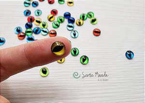 Par de Olhos de Vidro - 8mm