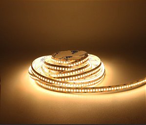 FITA LED PARA PERFIL ROLO 5MT 12V 240LEDS 15W/METRO 3000K