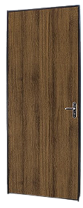 PORTA COM BATENTE DE FERRO SEM PINTURA DUREPLAC YPE 215X85X12CM - ESCOLHA OS LADOS