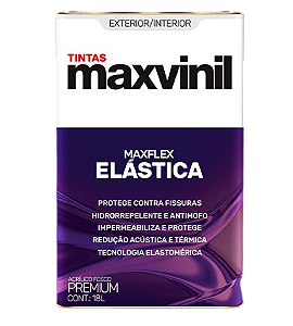 TINTA EMBORRACHADA MAXFLEX ELÁSTICA PREMIUM FOSCA 18LTS NEVOEIRO