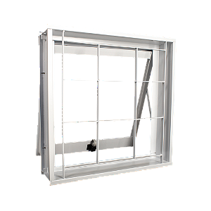 VITRO MAXIM AR AÇO BRANCO 50X50X12CM C/GRADE QUADRADA CRV