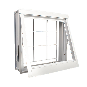 VITRO MAXIM AR AÇO BRANCO 60X60X12CM C/GRADE QUADRADA CRV
