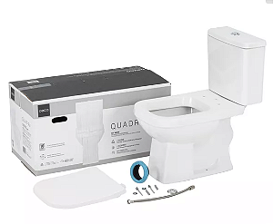 COMBO DECA CX ACOPLADA QUADRA BR +ASSENTO E ACESSORIOS DE INSTALACAO