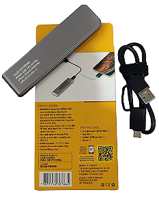 case Ssd M.2 Pcie Nvme M-key Conexão Usb Tipo-c E Usb 3.1  p/pc/not /celular