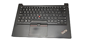 palmrest carcaça base p/ not.lenovo e14 gen2 com teclado e touchpad retro iluminado