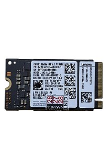 ssd nvme PCIe x4 256gb tamanho 2242