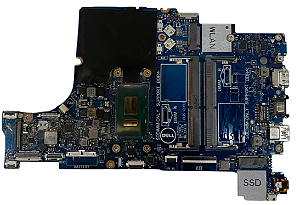 placa mãe original p/not dell latitude 3490 core i7 8ª ger.