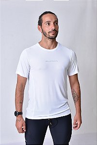 Camiseta Tech Run Manga Curta Branco Masculina