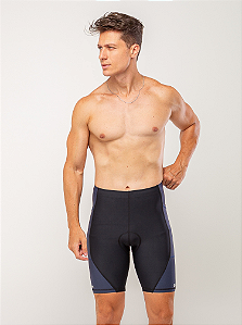 BERMUDA MULTISPORT RUN SEAM AZUL E PRETA 2 BOLSOS MASCULINA