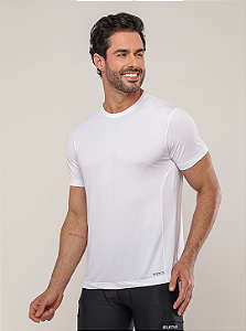 CAMISETA TECH RUN MANGA CURTA BRANCA MASCULINA
