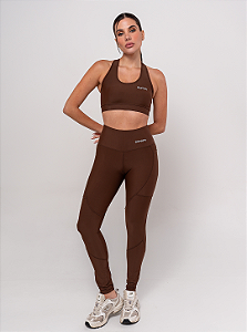 CALÇA LEGGING FEARLESS W CHOCOLATE FEMININA